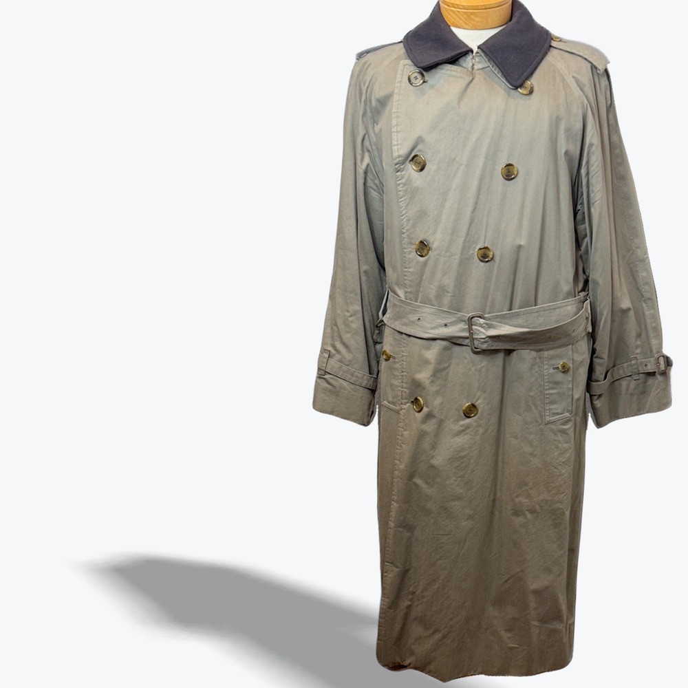 Vintage Burberrys Trench Coat‎ 42R Plaid and Removable Wool Lined Overcoat Men